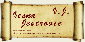 Vesna Jestrović vizit kartica